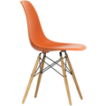 Eames Plastic Chair Dsw - 43 Rusty Orange - Ash Honey Tone - Matstolar - Charles & Ray Eames - Orange - Metall/trä/plast