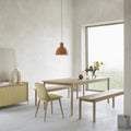 Thumbnail photo of Linear Wood Table 140 cm - Oak - Dining Table - Wood Coloured