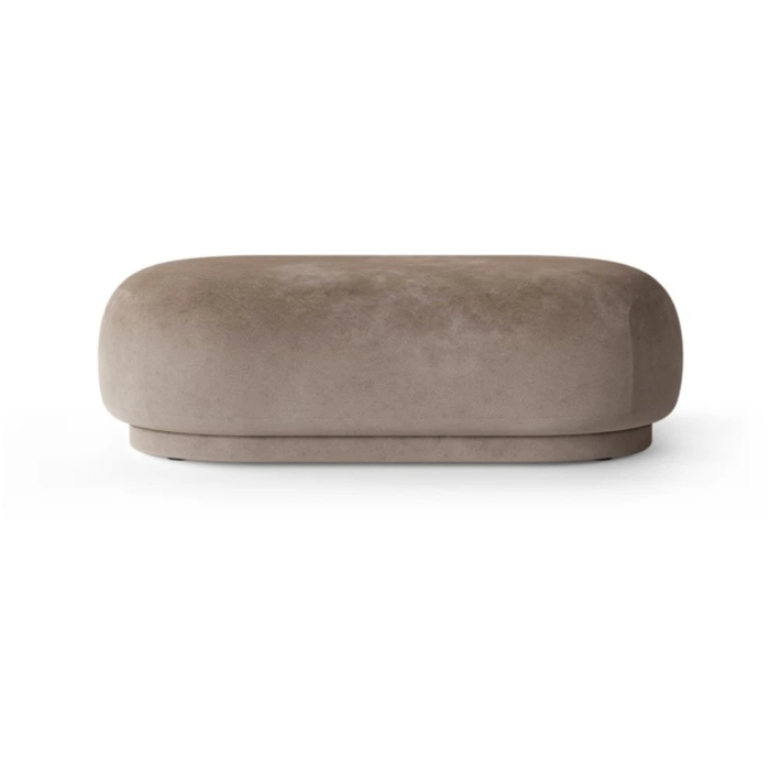 Photo of Rico Ottoman - Faded Velvet - Beige