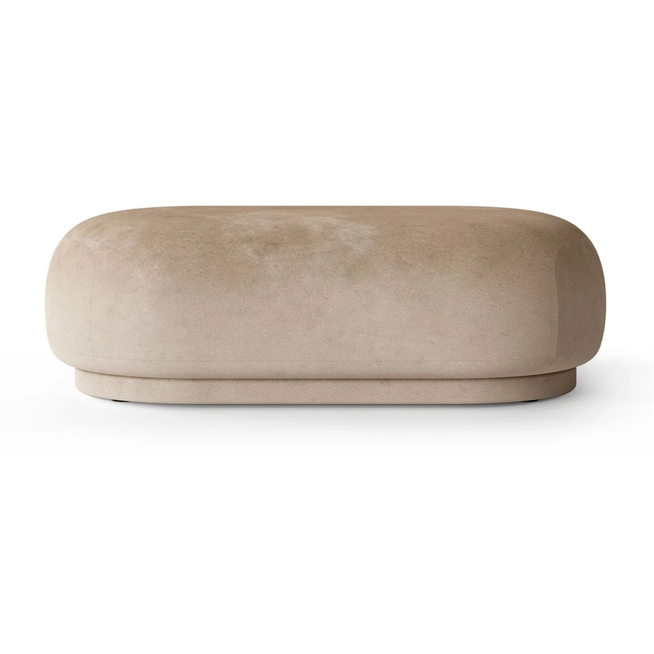 Photo of Rico Ottoman Faded Velvet L: 124 Cm - Sand