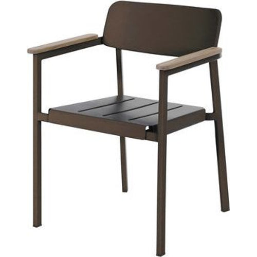 Photo of Shine Armchair Black - Outdoor dining chairs - Arik Levy - Black - Metal/wood