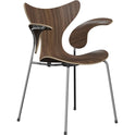 3208 Lily Armchair - Chromed Steel Base