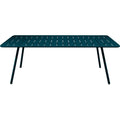 Thumbnail photo of Luxembourg Table 207 X 100, Acapulco Blue - Outdoor Dining Table - Frédéric Sofia - Blue - Metal