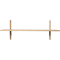 Thumbnail photo of Sector Shelf - Hylde - Eg/sort Messing - S/w - W: 87 X D: 26,1 X H: 34 Cm