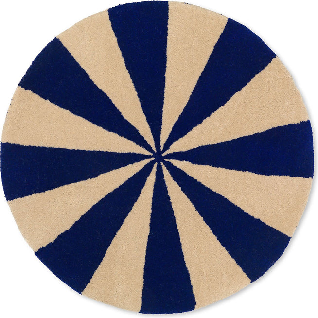 Photo of Arch Tufted Rye - Children's rug - blue - Ø: 70 x H: 70 cm