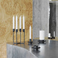 Thumbnail photo of Heima Candle Holder - Candlestick - Candlestick - Black - Ø: 8 x H: 6.5 cm