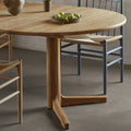 Thumbnail photo of C69E Ry Dining Table with 2 extension leaves Ø: 120 cm - oiled oak