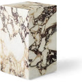 Plinth Tall Calacatta Viola Marble - Småbord & Sidobord - Norm Architects - Rosa - Sten