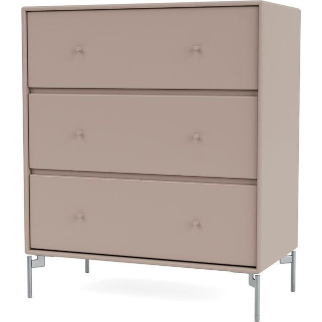Photo of Carry Dresser - Mushroom / Matt Chrome Legs - Byråer - Peter J. Lassen - Beige - Trä