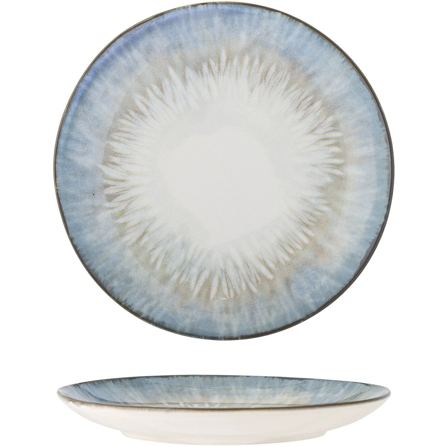 Calen plates Ø22cm blue set of 6 pieces