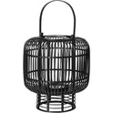 Goran Lantern Bamboo / Glass Black