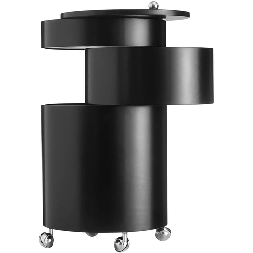 Photo of Barboy Storage, Black, Moulded Painted Mdf - Småbord & Sidobord - Verner Panton - Svart - Mdf/metall