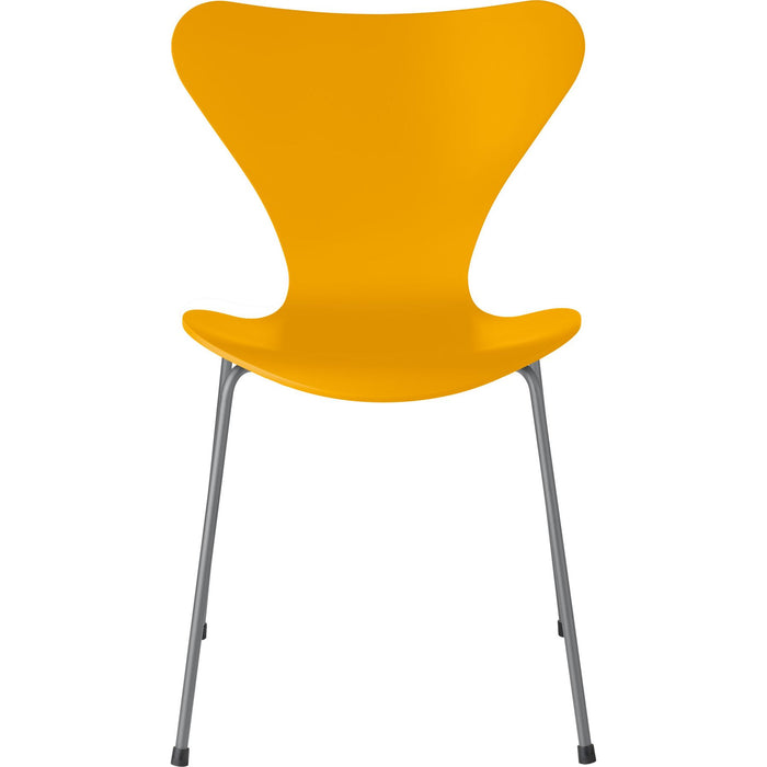 Photo of Sjuan 3107 True Yellow Lackad/silver Grey - Matstolar - Arne Jacobsen - Gul - Metall/trä