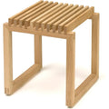 Thumbnail photo of Cutter Oak - Stools - Niels Hvass - Wood-coloured - Wood