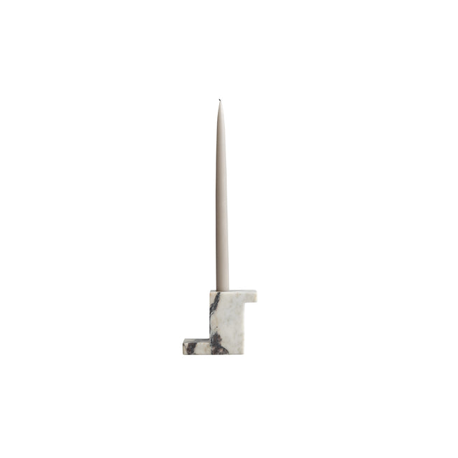 Photo of Brick High Candle Holder 10.5x12.5 Cm Calacatta