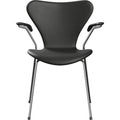Thumbnail photo of 3207 Sjuan Armchair Upholstered - Essential Black - Dining Chairs - Arne Jacobsen - Black - Metal/Wood