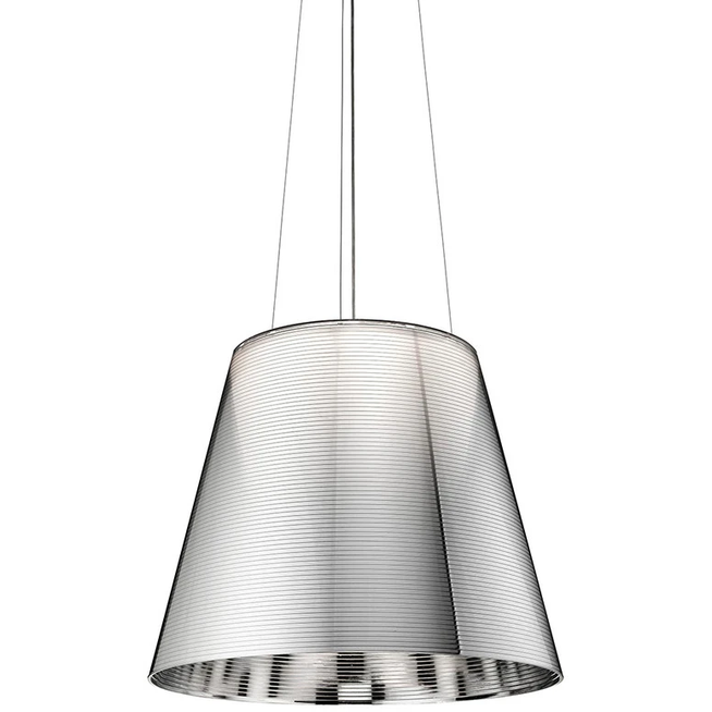Photo of Ktribe S3 pendant from Flos (aluminized silver)