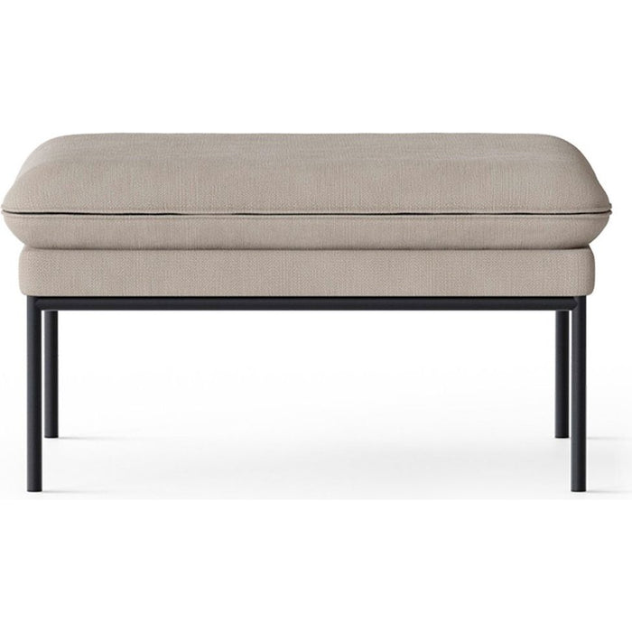 Photo of Turn Puf - Puf - Black - Cotton Linen - Natural - W80 X H42 X D80 Cm