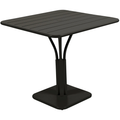 Thumbnail photo of Luxembourg Pedestal Table 80x80 Cm Liquorice 42 - Matbord Utomhus - Frédéric Sofia - Svart - Metall