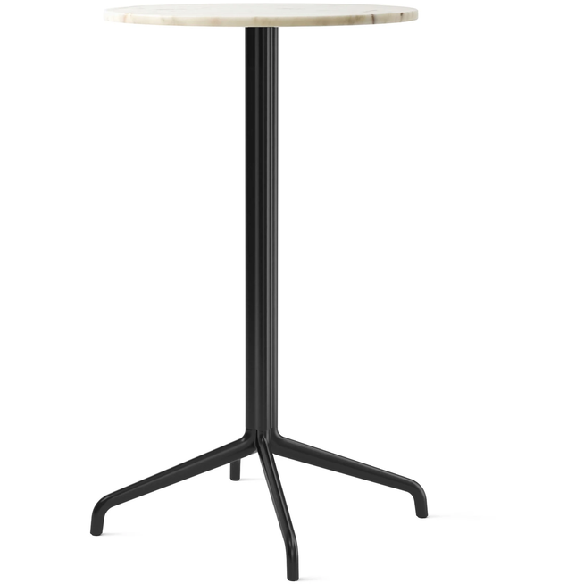 Photo of Harbour Column Bar Table 4-star - Black/off White - Ø60 Cm - Barbord - Norm Architects - Svart - Metall/sten