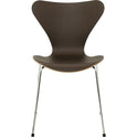 3107 Series 7 Chair | Chromed Steel Base - Coloured Veneer