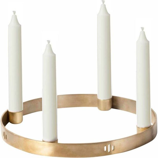 Photo of Candle Holder Circle - Lysestage - Small - Brass - Ø25