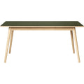 Thumbnail photo of C35b Dining Table 82x160 Cm Olive Green-oak Nature Lacquered