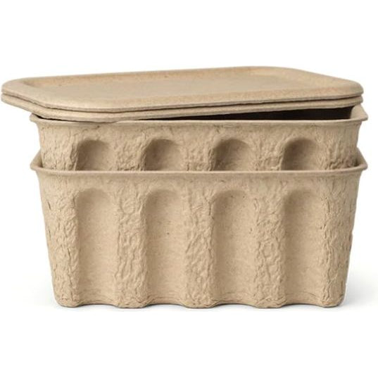 Photo of Paper Pulp Box - Set Of 2 - Kasser - Large - W: 30 X H: 15 X D: 40 Cm