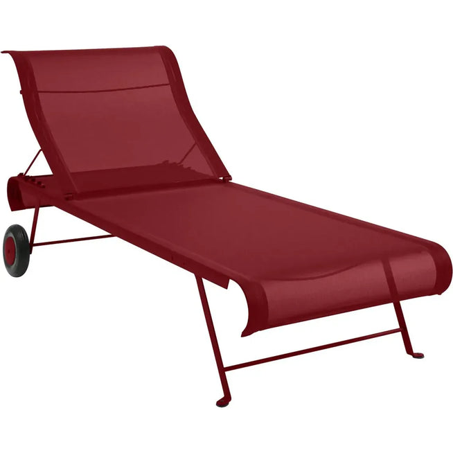 Photo of Dune Sunlounger Chili 43 - Sun loungers - Metal