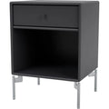 Thumbnail photo of Dream Nightstand - Anthracite / Matt Chrome Legs - Bedside Table - Mdf