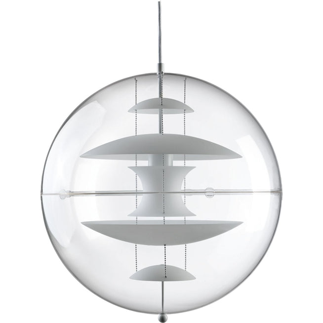 Photo of Vp Globe Glass Pendant Ø50  - Pendellampor - Verner Panton - Vit