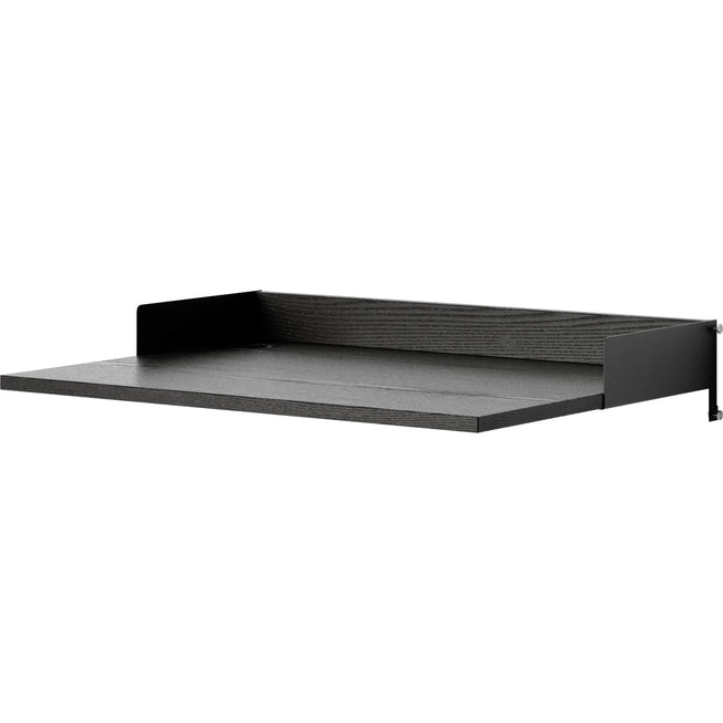 Photo of Desk Kit - Shelf - Black Ash / Black - H15 X W80 X D55 Cm