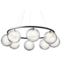 Thumbnail photo of Miira 8 Circular Chandelier Rock