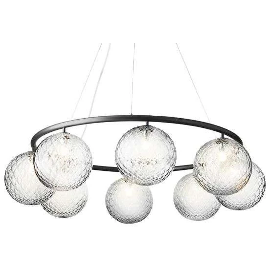 Photo of Miira 8 Circular Chandelier Rock
