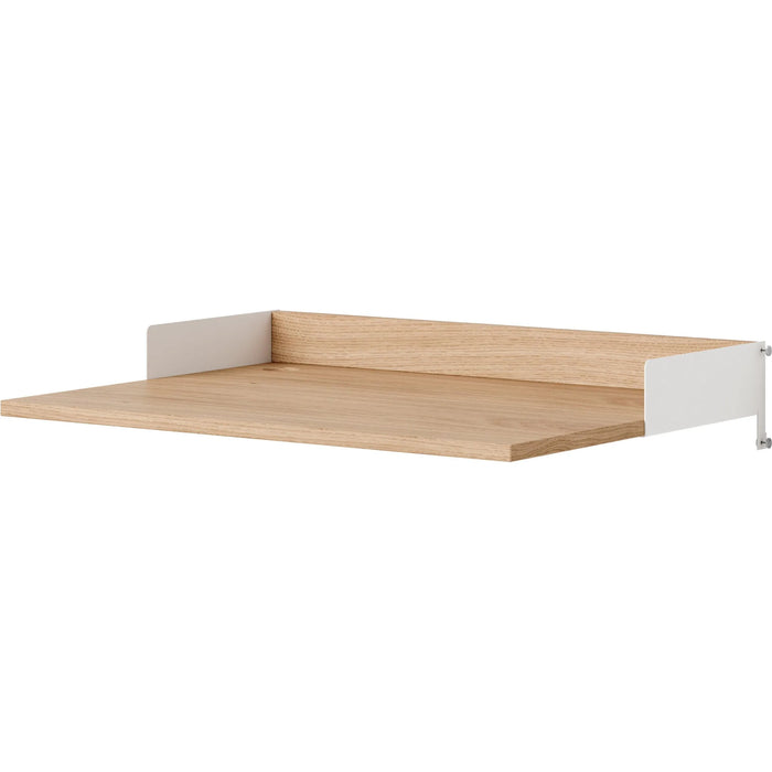Photo of New Works Desk Kit - Hylde - Oak / White - H15 X W80 X D55 Cm