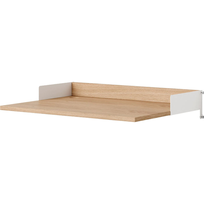 Photo of New Works Desk Kit - Hylde - Oak / White - H15 X W80 X D55 Cm