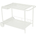 Luxembourg Side Bar/trolley Bar, Cotton White - Outdoor Small Tables & Side Tables - Frédéric Sofia - White - Metal