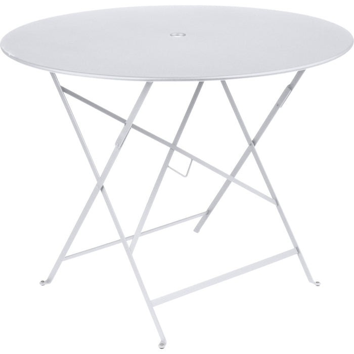 Photo of Bistro Table Ø 96 cm, Cotton White - Garden Table - White - Metal