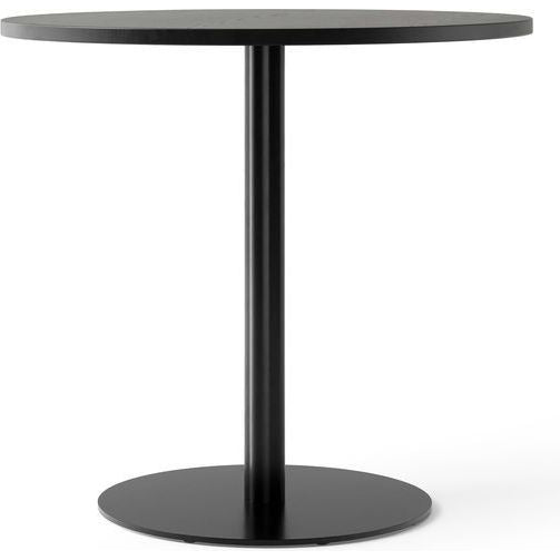 Photo of Harbour Column Counter Table Ø80 Charcoal Linoleum With Black Base - Bar Table - Metal/Wood/Plastic