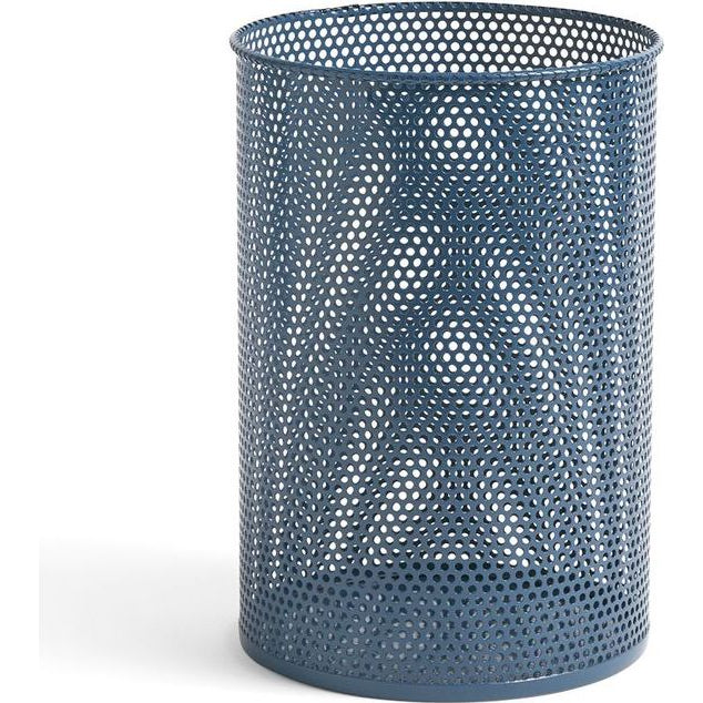 Photo of Perforated Wastepaper Bin Petrol Blue, Medium