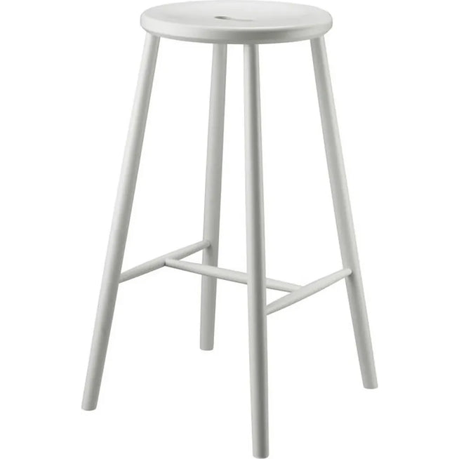 Photo of J27b Bar Stool Børge Mogensen H: 75 cm - White