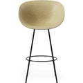 Thumbnail photo of Mat Bar Armchair 65 Cm Steel - Bar Stool - Hemp / Black Steel - H100 X W64 X D55 X Sh65 Cm