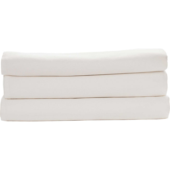 Photo of Ogland Fitted Sheet Double 280 x 280 cm - Ogland White - Fitted Sheet - Emma Hedberg - White