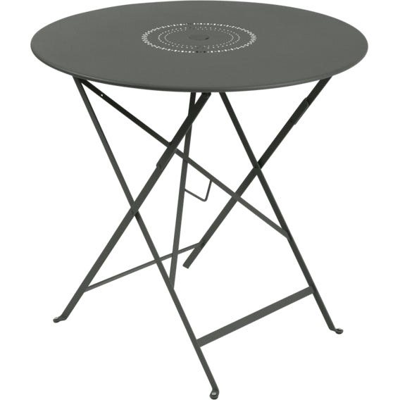 Photo of Floréal Table Ø 77 cm, Rosemary - Outdoor dining table - Green - Metal