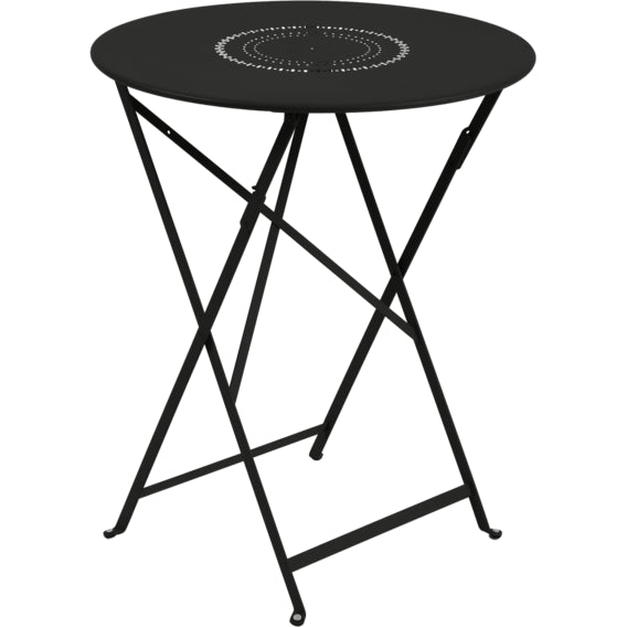 Photo of Floréal Table Ø 60 Cm, Liquorice - Matbord Utomhus - Svart - Metall