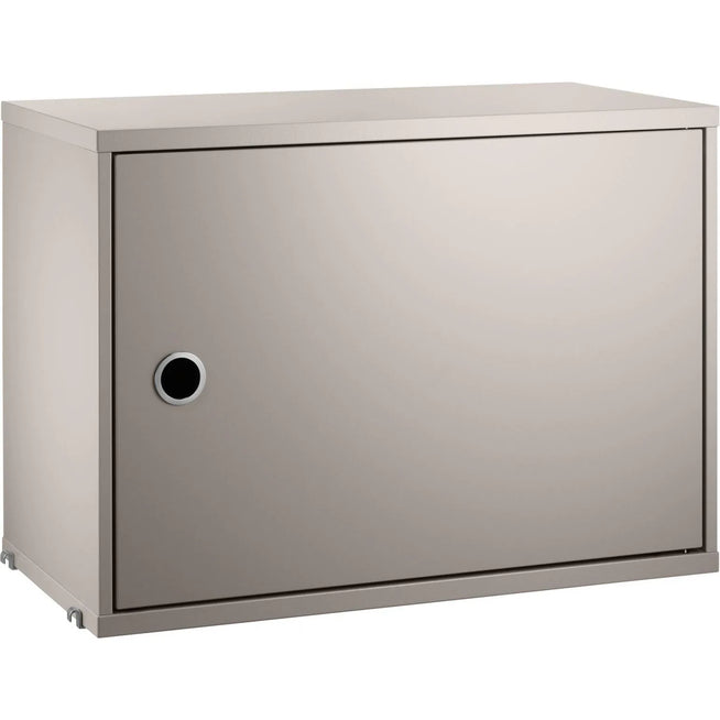 Photo of String cabinet with door 58 x 30 x 42 cm - 1-p - Beige - Storage cabinet - mdf
