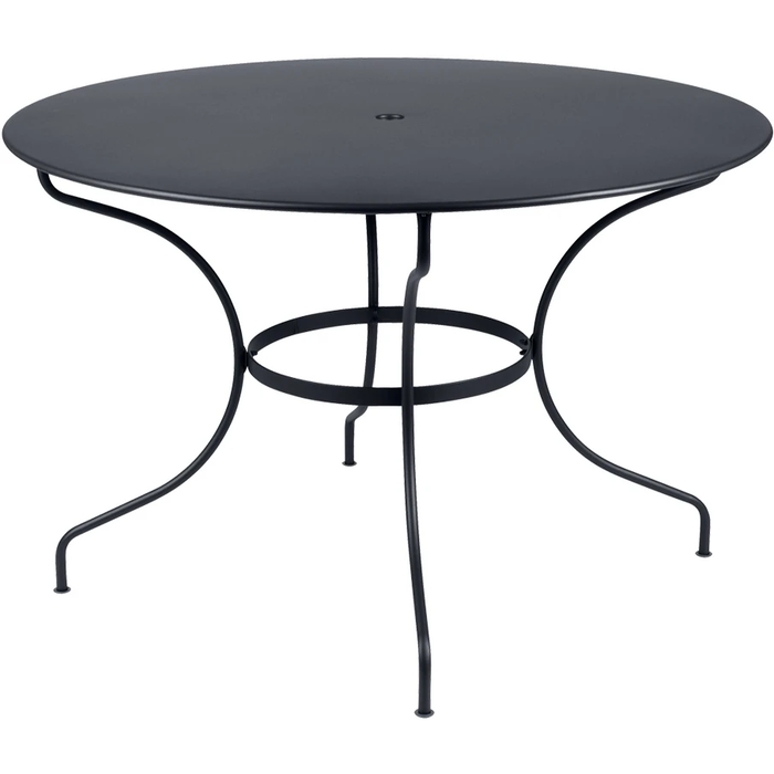 Photo of Opera+ Table 117 cm Anthracite 47 - Outdoor dining table - Grey - Metal