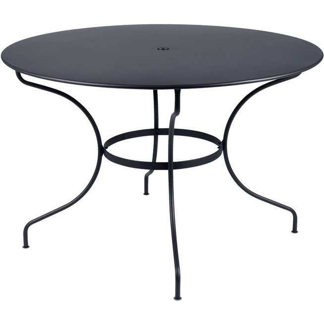 Photo of Opera+ Table 117 cm Anthracite 47 - Outdoor dining table - Grey - Metal