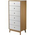 A87 Butler High Chest of Drawers - Oak /