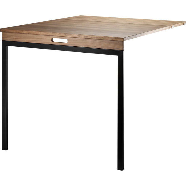 Photo of String Folding Table Walnut/Black - Shelving - Nils Strinning - Wood-coloured, White - Metal/Wood